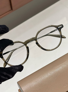 韩国设计师品牌ACCRUE Horner复古皇冠文艺女高度近视板材眼镜框