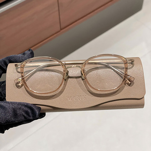 韩国设计师品牌ACCRUE Randy文青男文艺板材手工方框眼镜潮高度数
