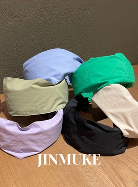 JINMUKE韩国进口发饰头饰新款纯色宽边气质色系发箍头箍发饰