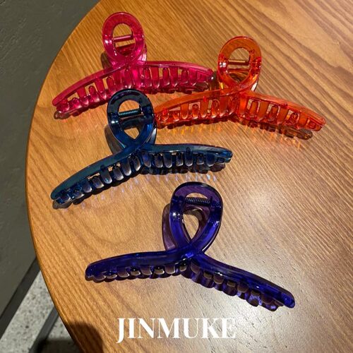 蓝紫色亚克力大号抓夹鲨鱼夹