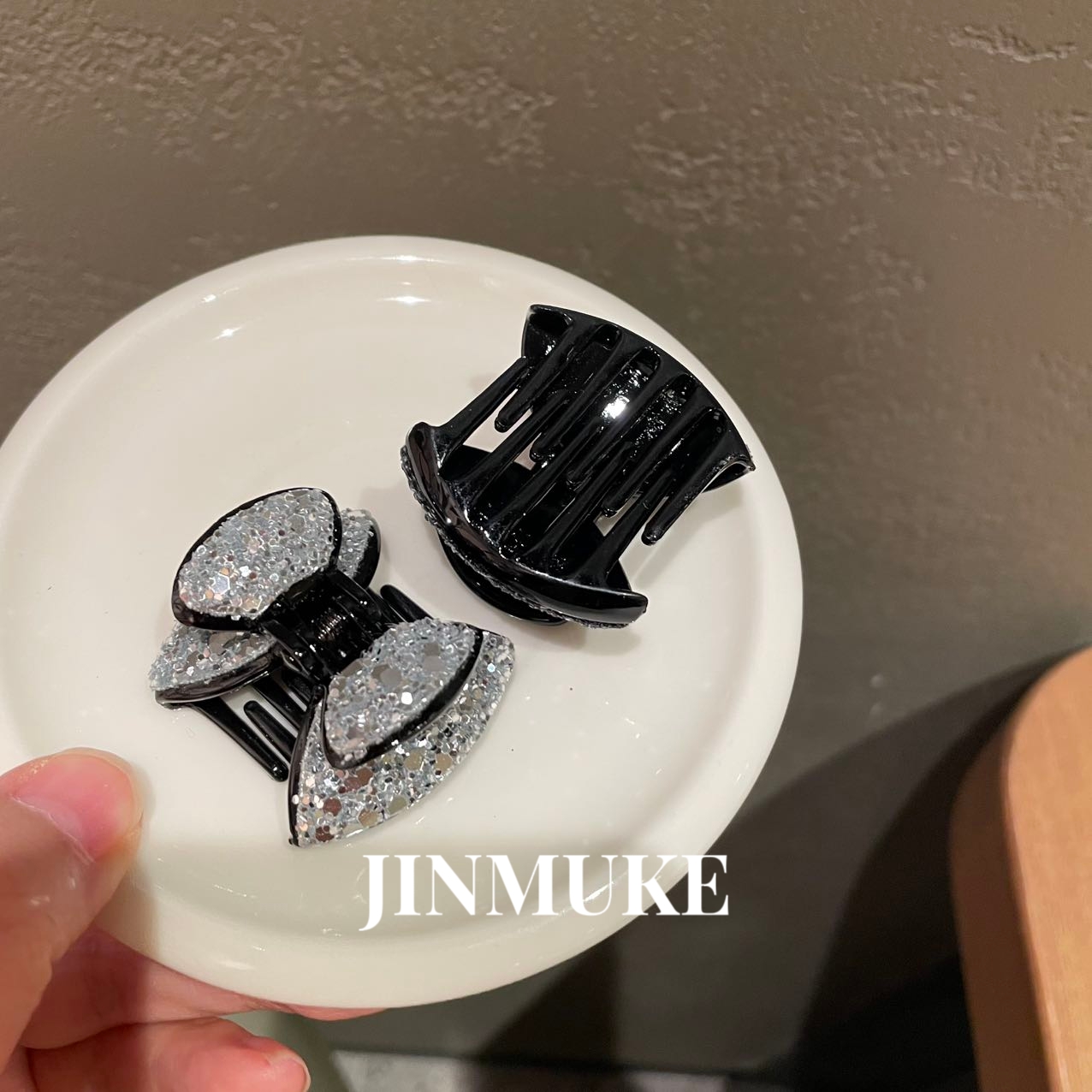 JINMUKE韩国进口发饰头饰气质闪亮百搭小抓夹发夹发饰品新品