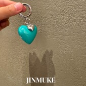 JINMUKE韩国进口东大门首饰品钥匙扣爱心挂件挂件扣钥匙