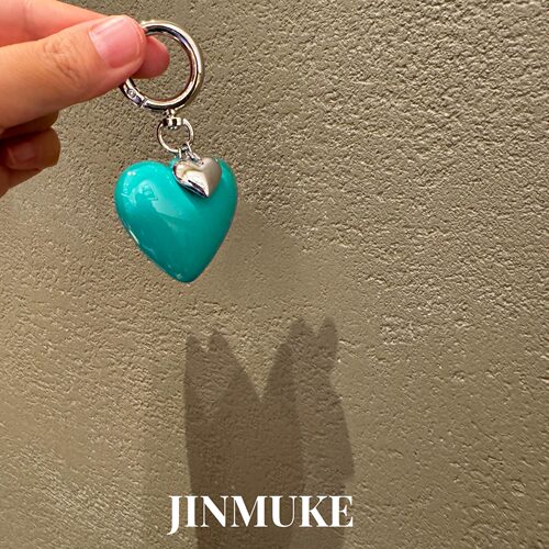 JINMUKE韩国进口东大门首饰品钥匙扣爱心挂件挂件扣钥匙