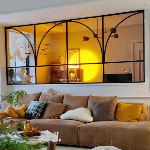 窗户铁艺玻璃墙面装饰隔断环保漆