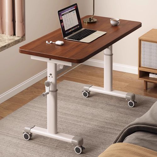 日本进口床边桌可移动升降桌电脑