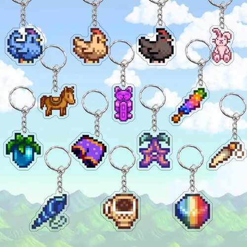 Stardew Valley星露谷物语自制亚克力包包挂件钥匙扣游戏周边实物