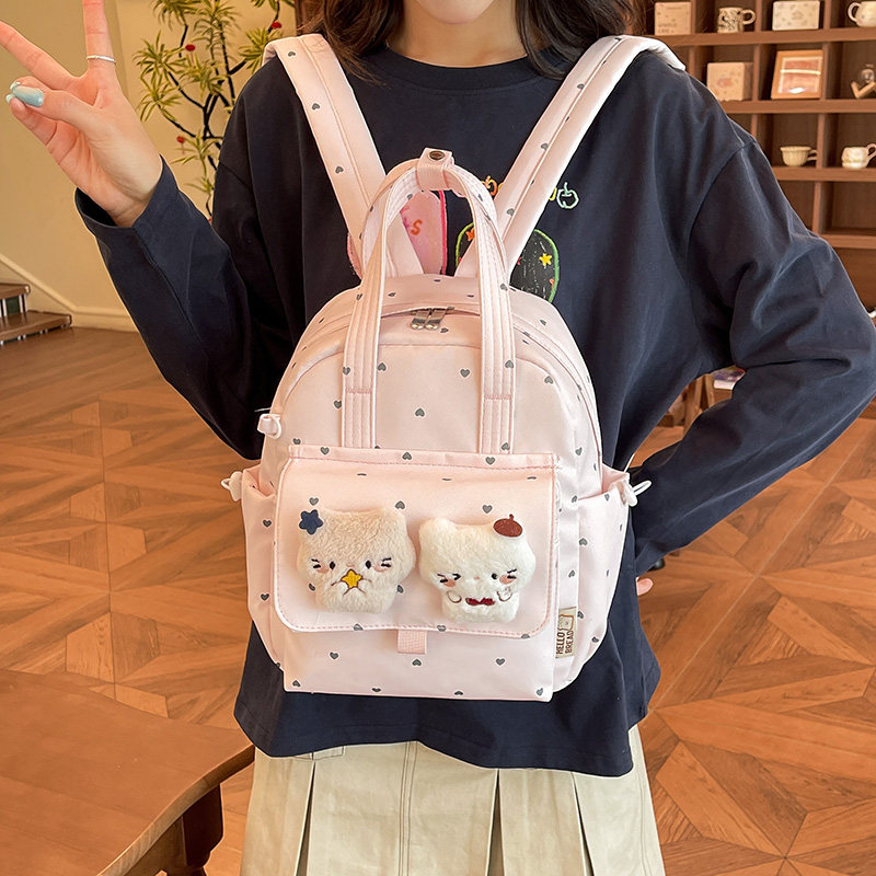 卡通猫咪双肩包女孩可爱儿童背包出游迷你韩版小学生书包休闲百搭