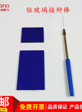 蓝色钴玻璃片接种棒焰色反应实验器材教学仪器教具