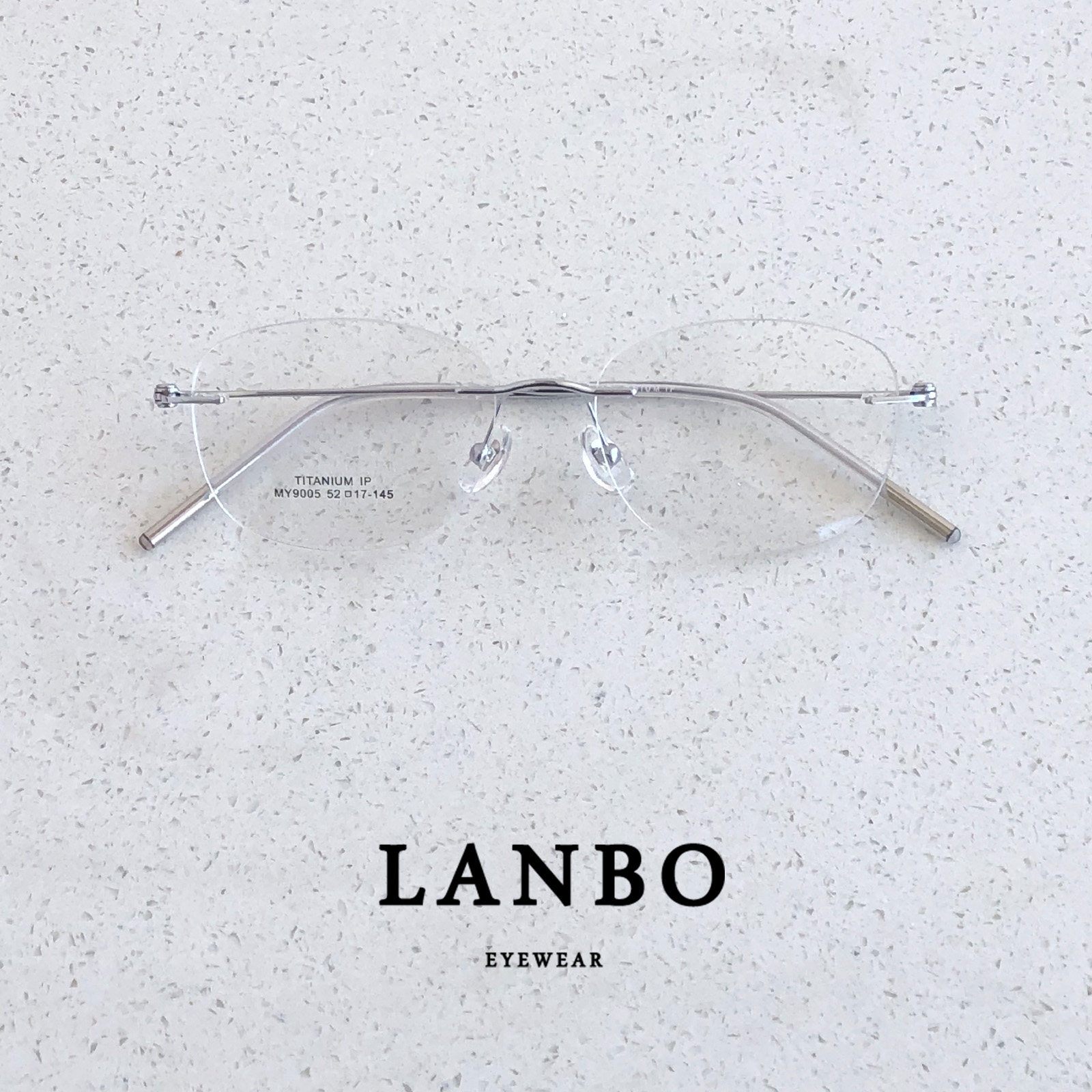 超轻钛架6g椭圆形无边框近视眼镜男潮小脸复古银色镜框女可配度数