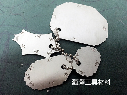 四片规 角焊缝规 不锈钢焊缝规 圆角焊缝检验尺 直角厚度规 角规