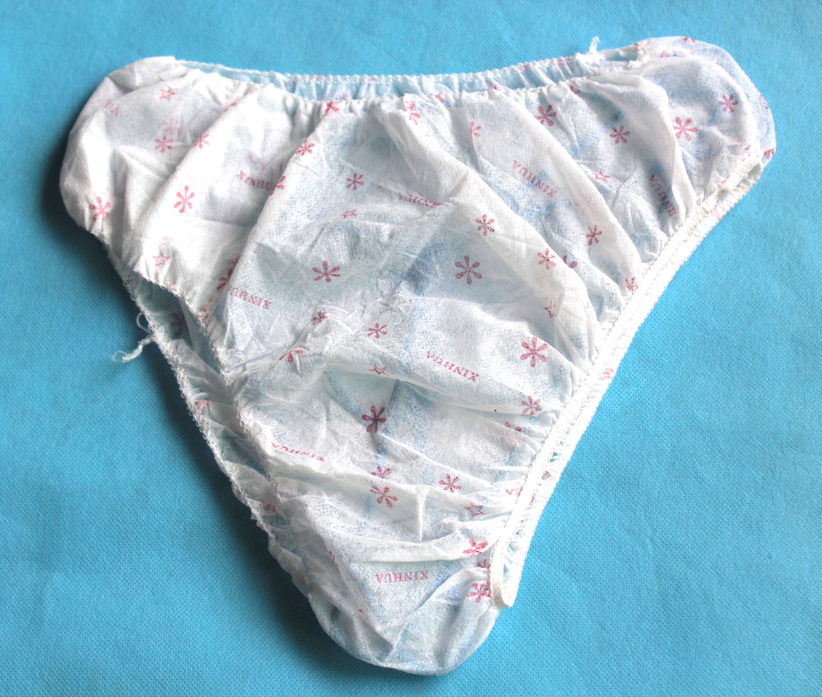 独包装加厚女士印花一次性内裤 *级抗菌三角纸内裤买满48元包邮