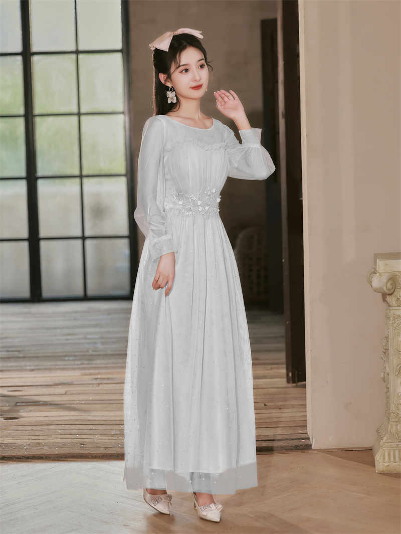  B 6 Gray long sequin style smoke gray gray+Increase 150-170 catties  