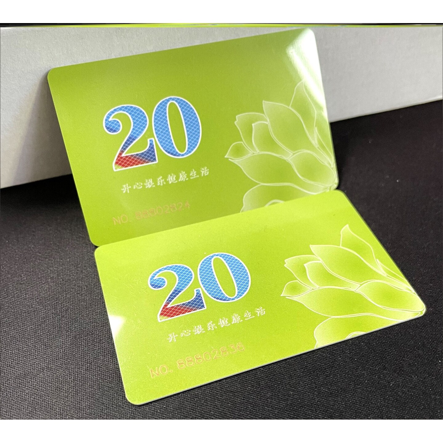麻将片牌币棋牌室专用亮面耐用代币加厚筹码馆卡环保型非子计分卡