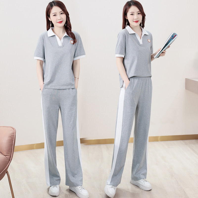 凯瑟曼纯棉2024夏季舒服休闲套装