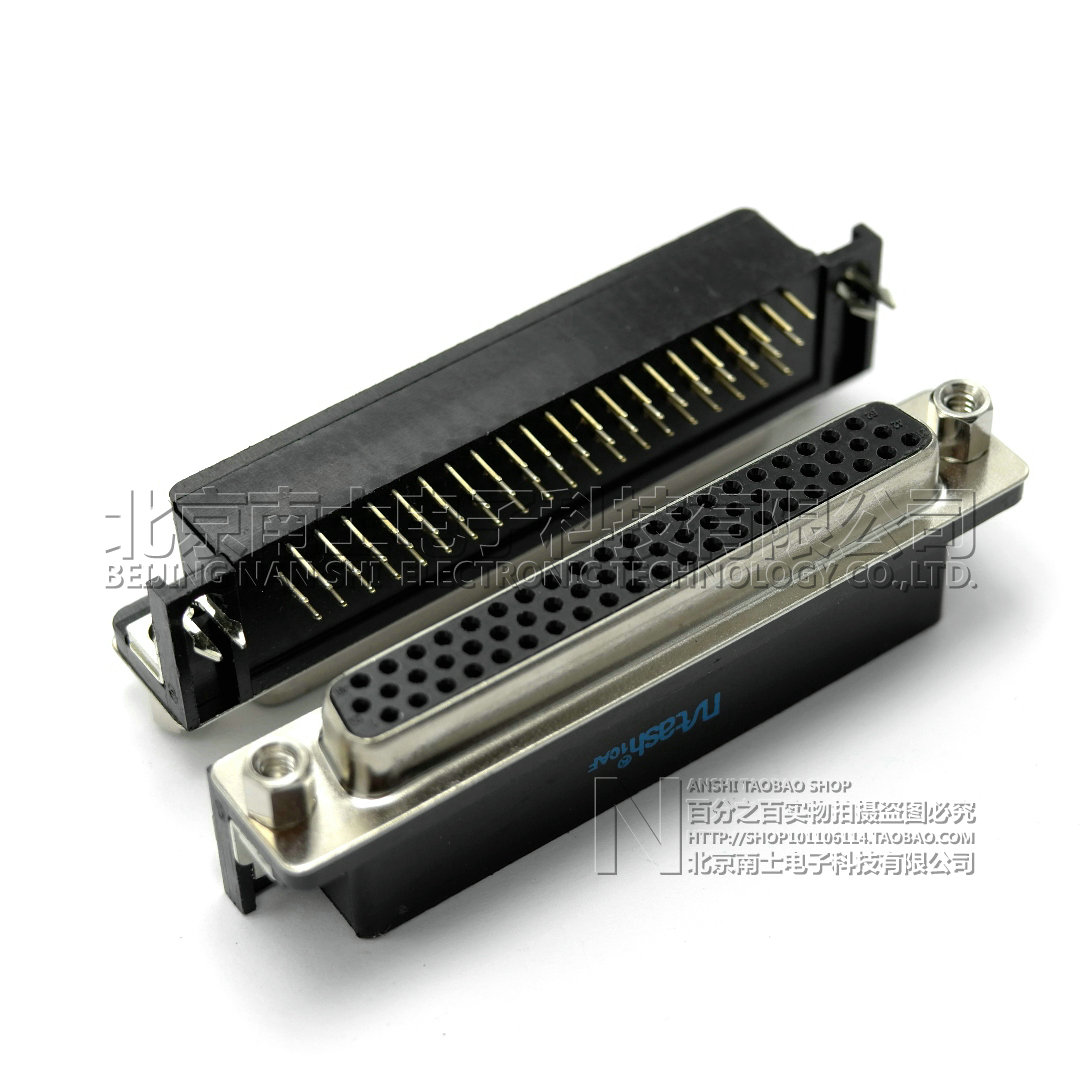 精工南士镀金HDR62公头母头 DR62针DB62孔90度弯脚62芯插板焊板式