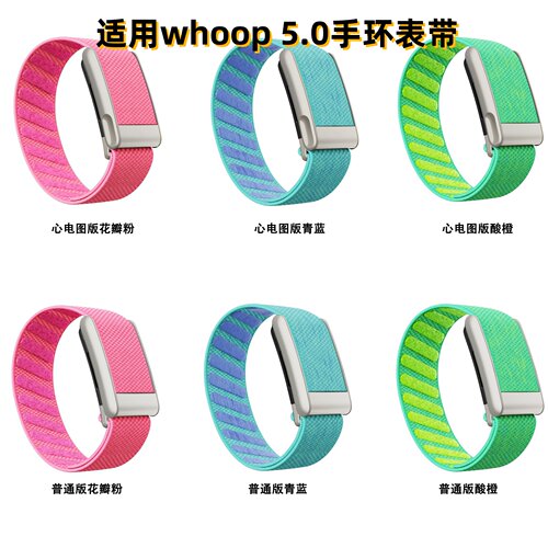 适用Whoop5.0弹力尼龙编织表带