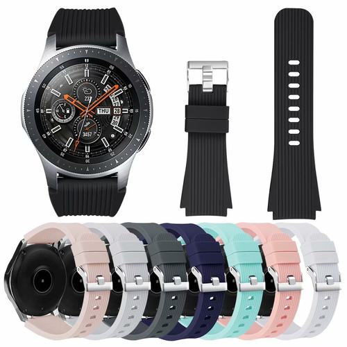 gearS3表带纯色条纹斜纹硅胶22