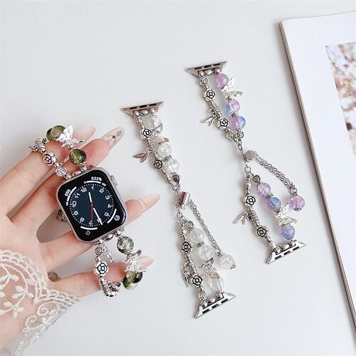 iwatch10/9代表带国风山茶花编绳