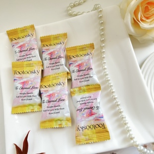 英国鹊在Tootoosky柠檬味奶油夹心奶糖结婚喜糖办公室休闲零食