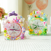 儿童奶油胶DIY手工闹钟材料包自制可爱时钟学生起床神器女孩玩具