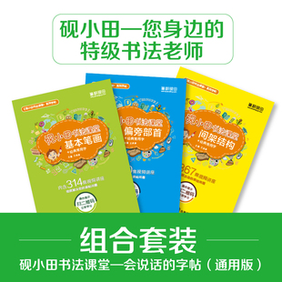 王洪涛砚小田书法课堂通用手写视频字帖初学儿童成人必练书法入门