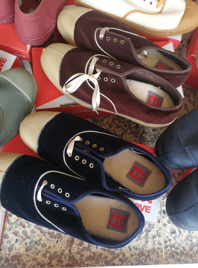 36/37/40/41特价，现货Bensimon法国加绒毛垫帆布脏旧平底棉鞋