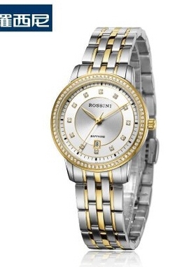 罗西尼表5684T01C超薄防水日历女表原厂正品全国联保