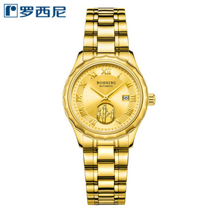 罗西尼35周年回馈启迪系列竹节金币纪念款5900G06B自动机械女表