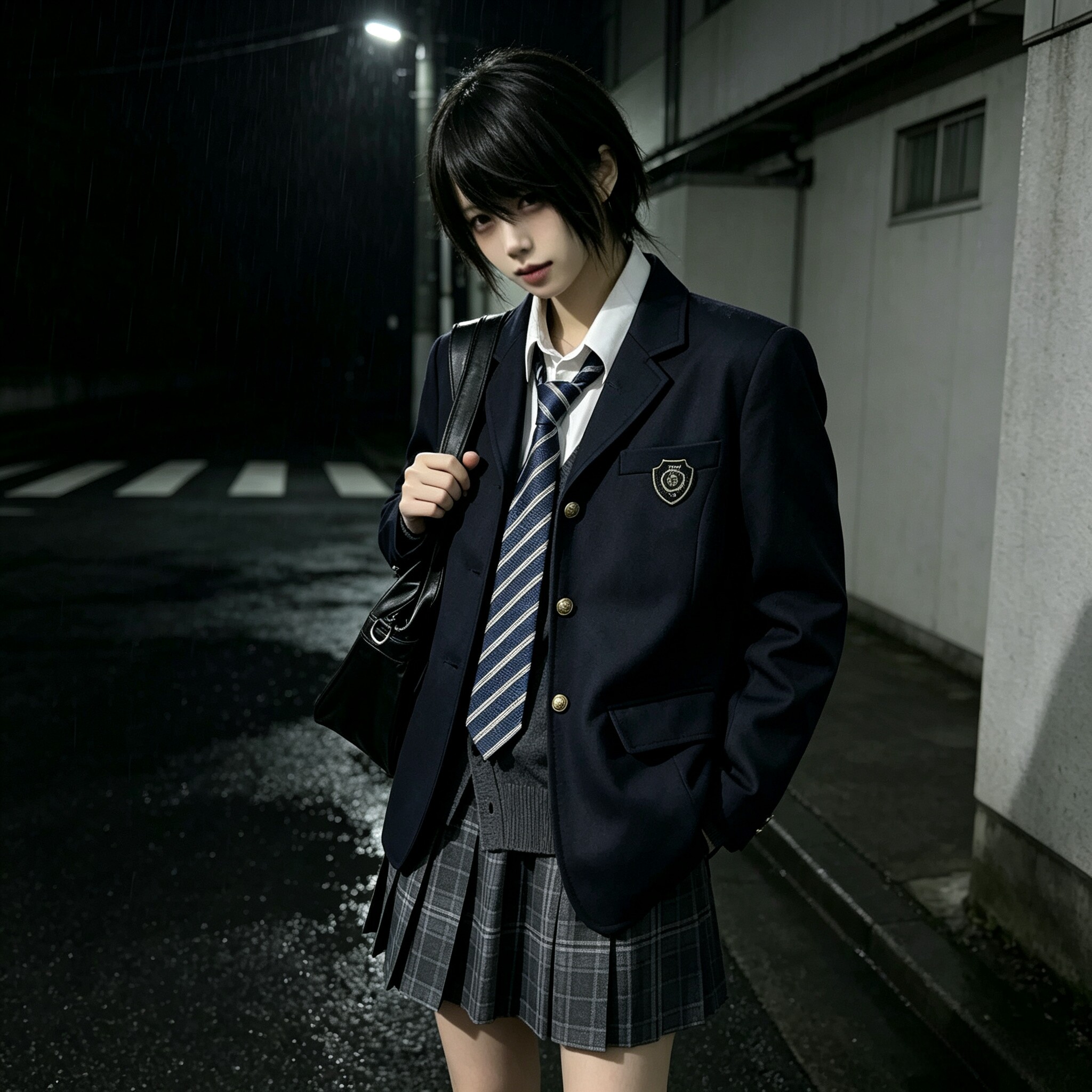 原创西装 学院风校供感jk制服三粒扣款秋冬百搭外套