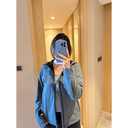 秋冬加绒加厚连帽外套女宽松显瘦百搭休闲上衣软壳冲锋衣情侣款