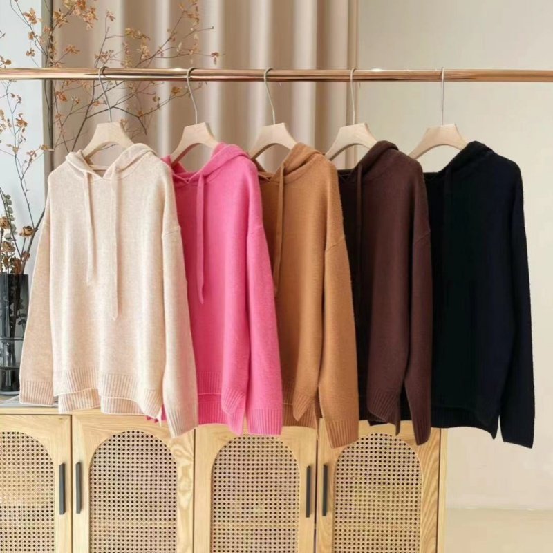 春秋季宽松连帽卫衣羊绒显瘦百搭套头外套羊毛软糯长袖针织帽衫女,女装/女士精品,毛针织衫,淘宝优惠券,粉丝福利购,淘宝优惠卷