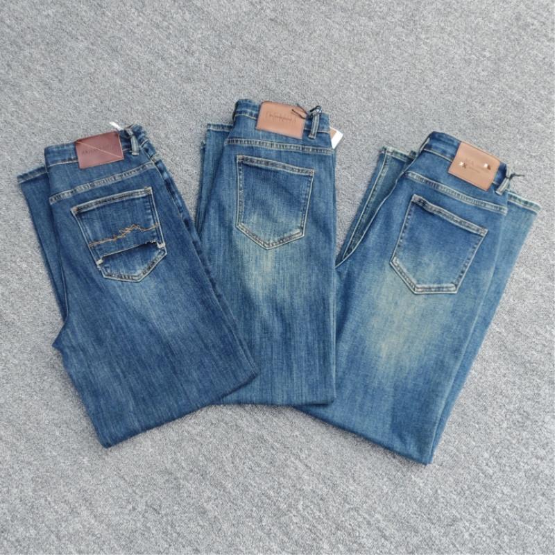 高腰窄版直筒时尚秋季新款牛仔裤