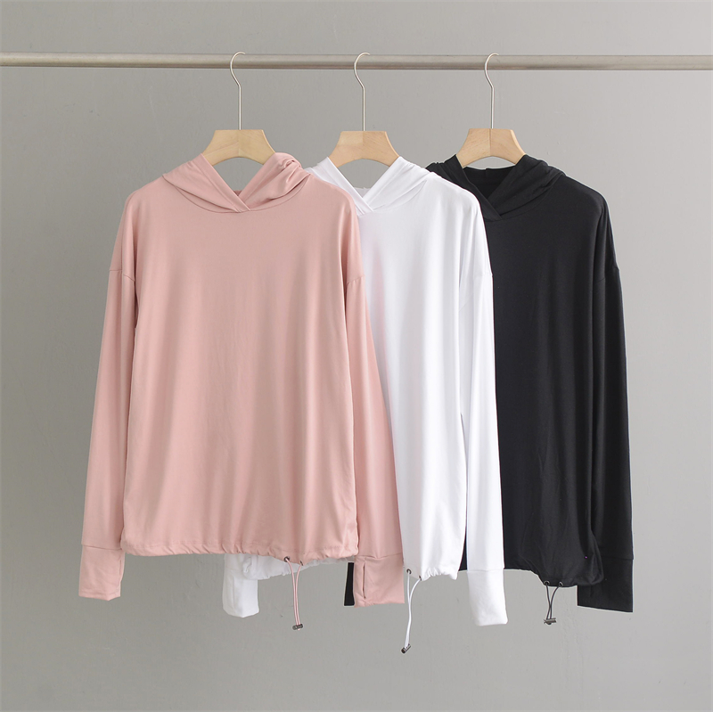 连帽纯色春夏防晒户外服欧美单