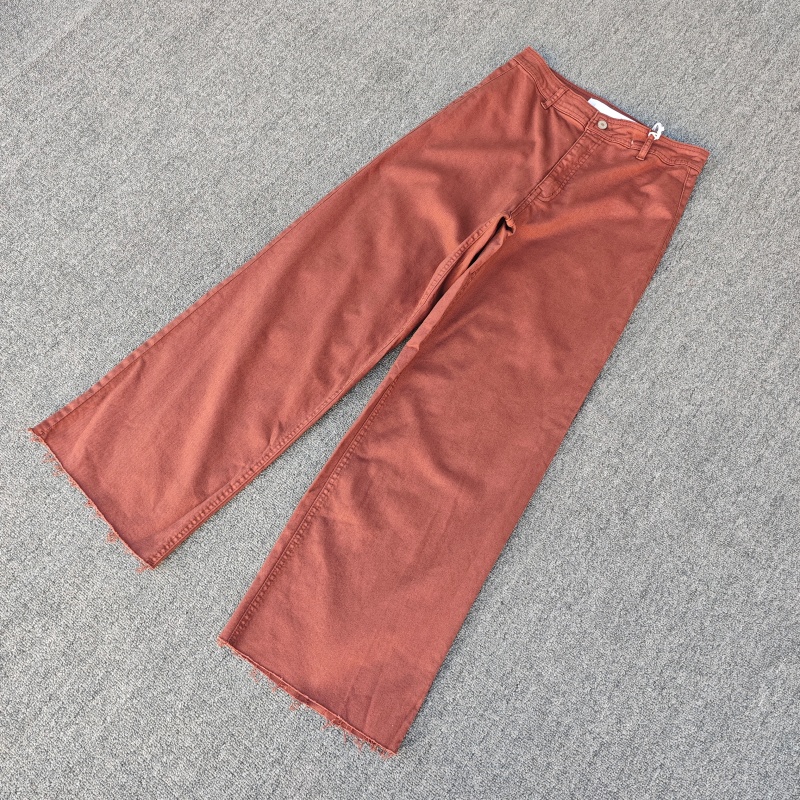 高腰阔腿牛仔裤秋冬厚实女裤