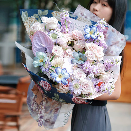 设计师款染色混搭高端花束
