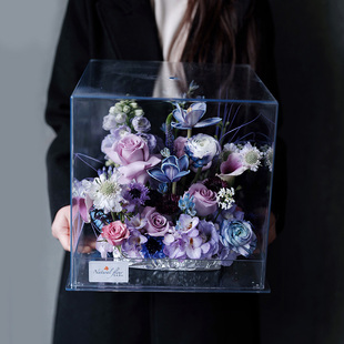 星球玫瑰花盒生日鲜花同城小时达郁金香女友上海花店速递思南香山