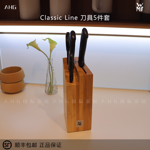 WMF福腾宝不锈钢刀具5件套