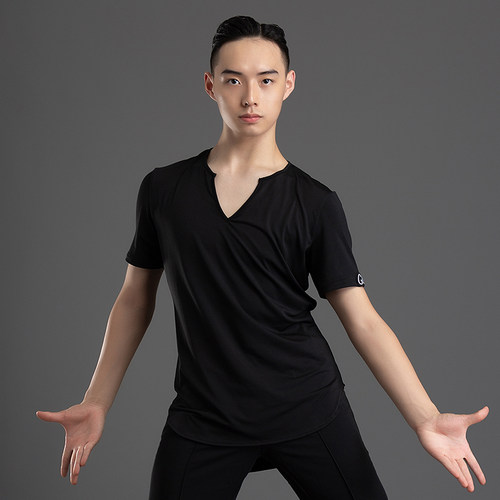 歌瑞亚男士夏季新款拉丁舞上衣