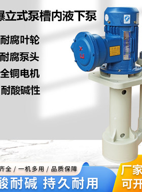 长美PP防爆立式泵槽内液下泵
