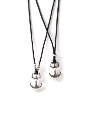 钛钢船锚手工编织男女通用项链