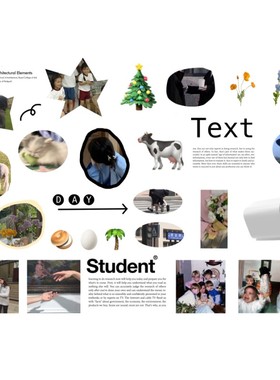 【未裁剪】盐系拉条 自制手帐贴纸A4和纸不干胶打印