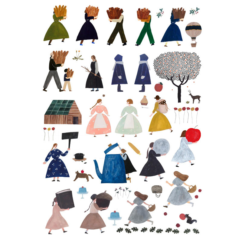 【未裁剪】自制手机壳滴胶手帐贴纸A4和纸不干胶打印　　　　,文具电教/文化用品/商务用品,贴纸/立体贴纸,淘宝优惠券,粉丝福利购,淘宝优惠卷