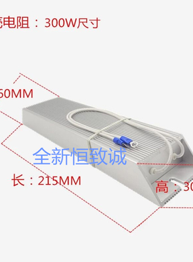 RXLG梯形伺服器300W100R  铝壳电阻器 制动刹车电阻300W100RJ