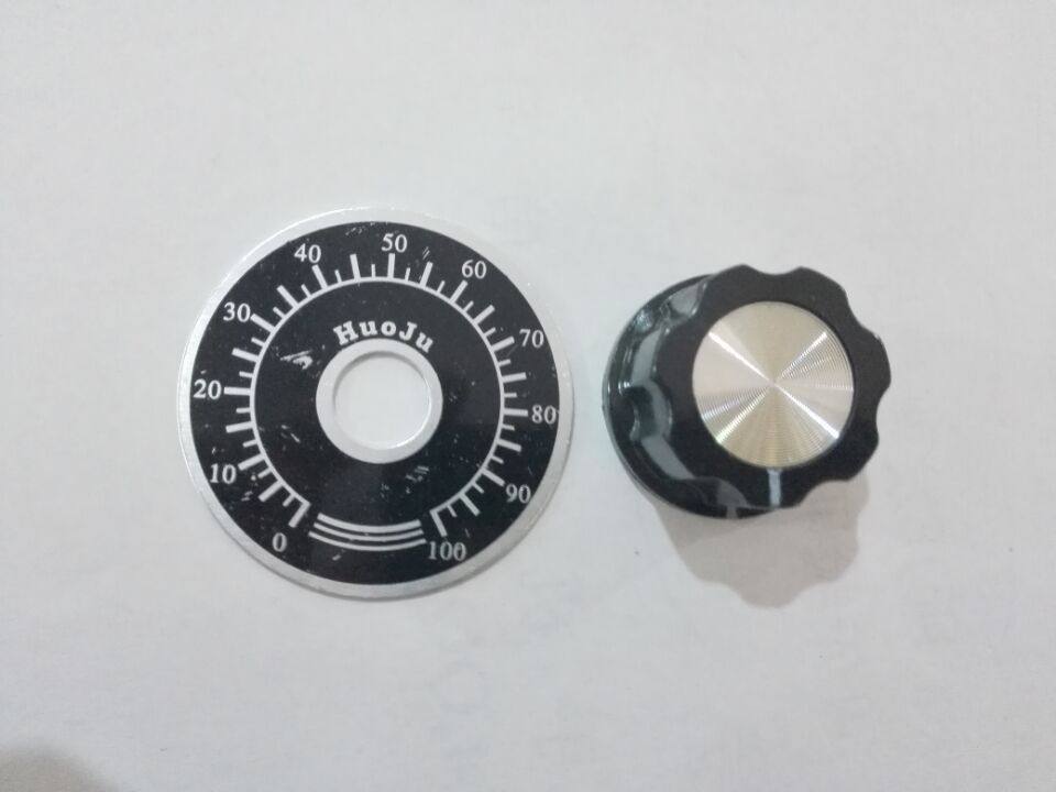 适用WYH118 RV24YN RV30YN电位器 A03旋钮+刻度盘一套 6.3柄