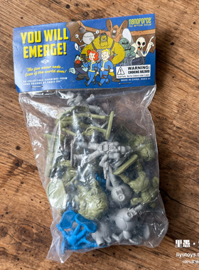 现货正版 Fallout辐射收藏家雕像战棋手办袋装兵人摆件老货收藏