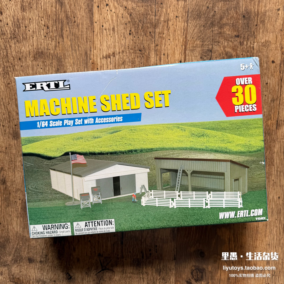 现货正版 Ertl安徒1:64比例拼装美式车库飞机棚老货收藏