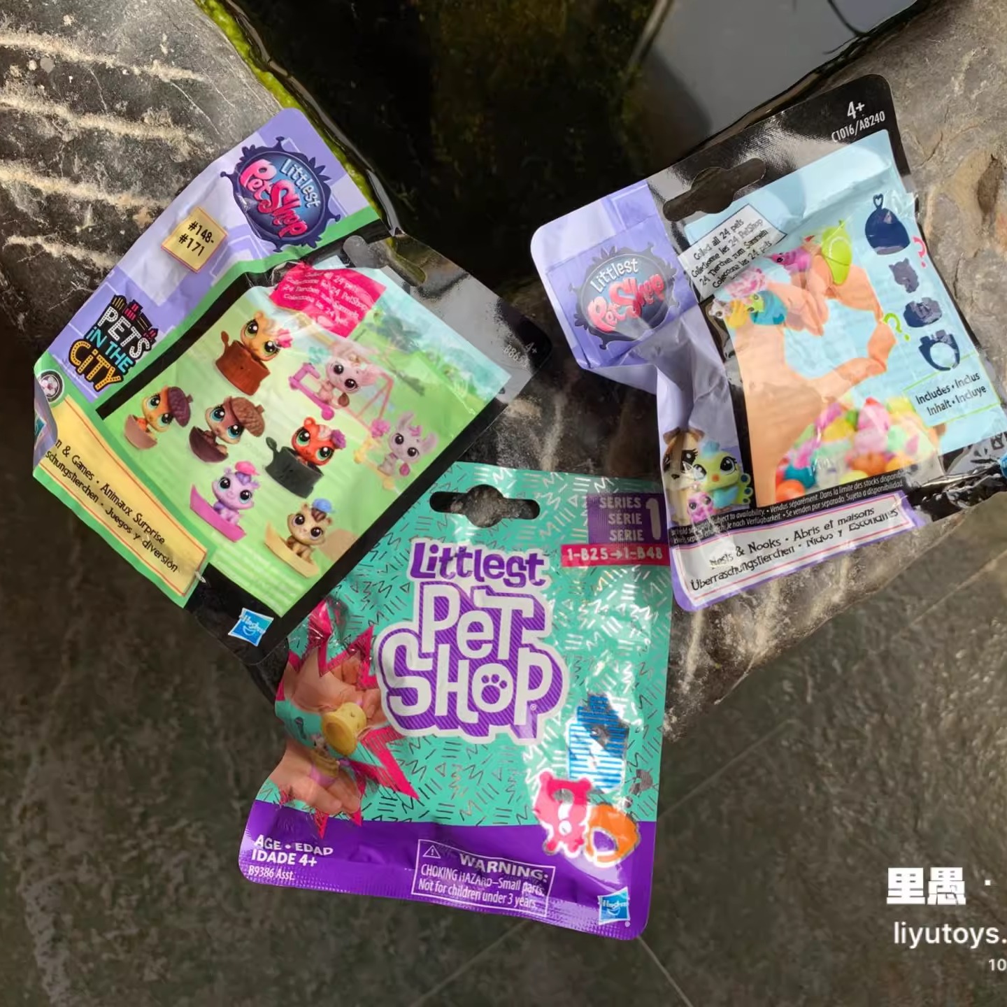 美国Littlest Pet shop至Q宠物屋 戒指场景摆件公仔盲袋惊喜袋