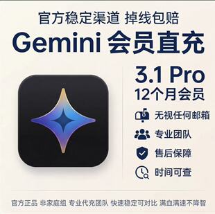 【Gemini3.5Pro】会员代充稳定不降智订gemini3pro官网直充nano