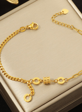 2025年新款高颜值气质百搭小蛮腰手链女路路通转运珠轻奢流苏手饰