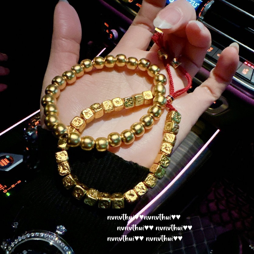 本命年沉甸甸豆豆手链 富家蜂巢老铺 坨坨 手链叠戴礼物